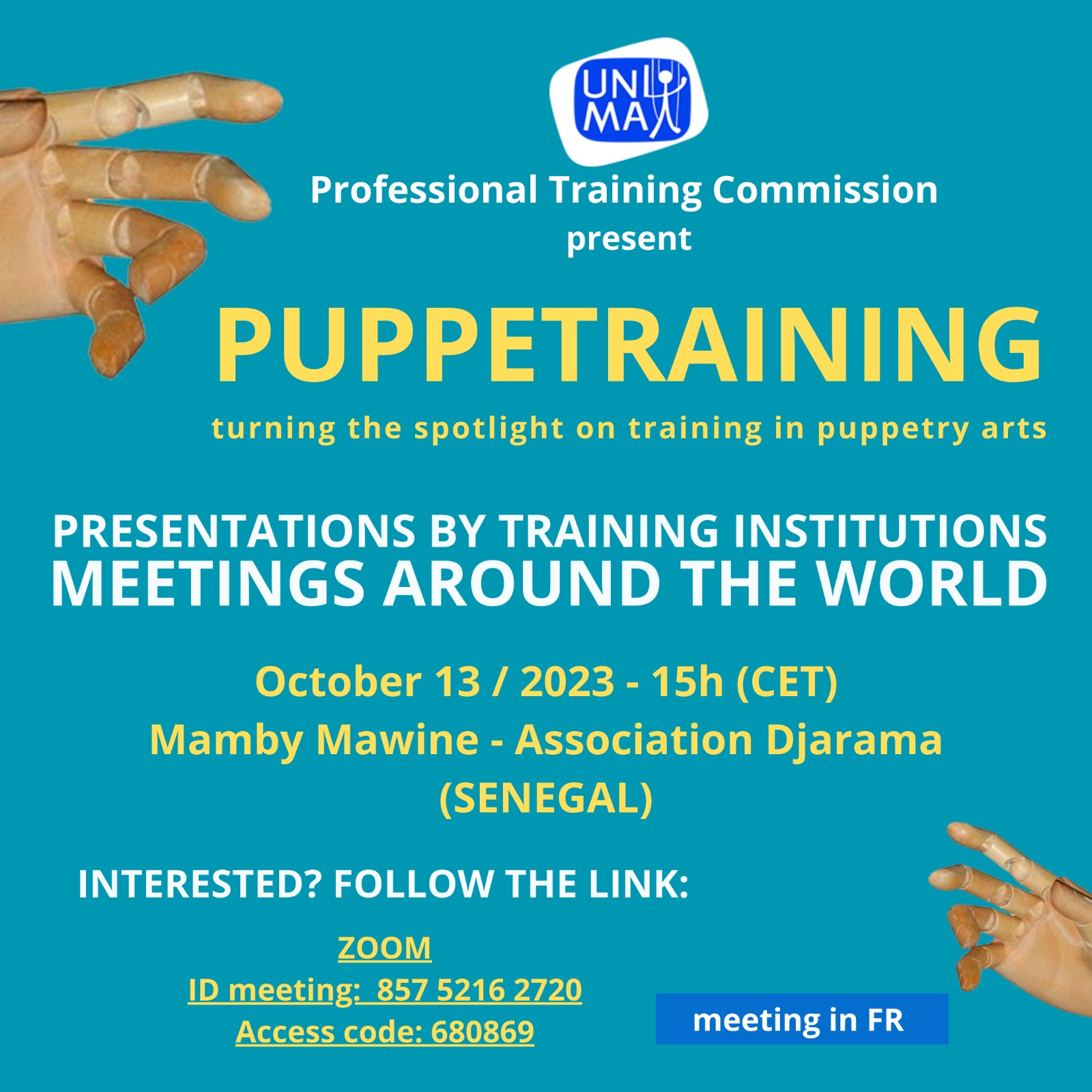 PUPPETRAINING - Turning the spotlight on training in puppetry arts – Unima  - Union Internationale de la Marionnette